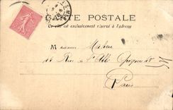 VINTAGE POSTCARD Toulon Beach of Sablettes Sea bathings