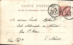 VINTAGE POSTCARD Toulon Roads and the Squadron Boats