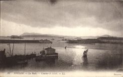 CPA Toulon La Rade Coucher de Soleil