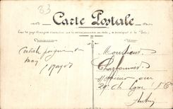 VINTAGE POSTCARD Tade of Toulon squares It Port Boat