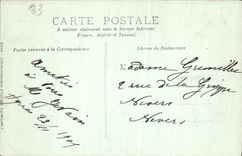 POSTAL Hyeres de la VENDIMIA vista del establecimiento de horticultura