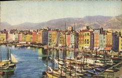 CPA Toulon Les quais Bateaux