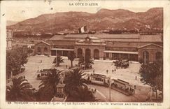 CPA Toulon La Gare Et Le Square 