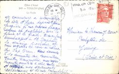 MODERN CARD Toulon the Roads Boats