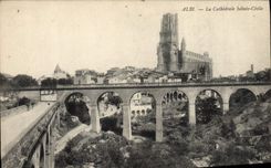 VINTAGE POSTCARD Albi the Cathedral Sainte Cecile