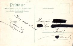 La POSTAL Metz Blick von der Esplanade de la VENDIMIA puso Gamisonkirche Neue