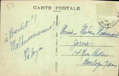 POSTAL Metz de la VENDIMIA la puerta de los soldados de Militaria de los alemanes