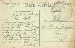 VINTAGE POSTCARD Troyes Panoramic View