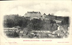 VINTAGE POSTCARD Brienne the Castle Panoramic View