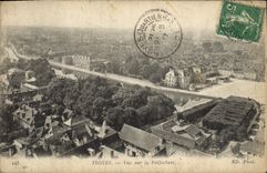 VINTAGE POSTCARD Troyes Seen On the Prefecture