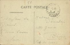 VINTAGE POSTCARD Rheims Cathderale Jeanne d' Arc
