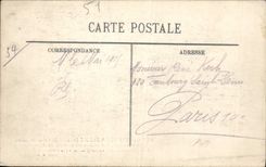 VINTAGE POSTCARD Rheims Militaria Cathedral