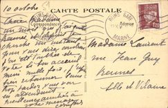 CPA Reims La Cathedrale Porche De Saint Sixte Paroi droite