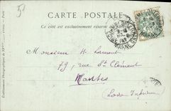 VINTAGE POSTCARD Rheims the Cathedral the nave seen from of the chorus