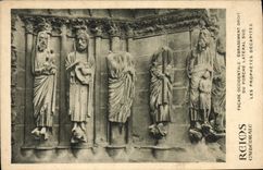 CPA Reims La Cathedrale Les prophetes decapites Facade occidentale 