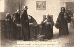 VINTAGE POSTCARD dom perignon Champagn Blind man