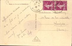 VINTAGE POSTCARD Entered of the Fort Of Pompelle Militaria