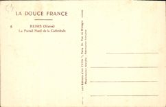 VINTAGE POSTCARD Rheims the northern gate of the cathedral