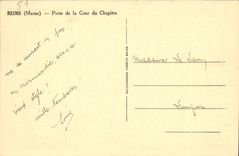 CPA Reims Porte De La Cour Du Chapitre