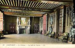 CPA Cheverny Le Chateau La Salle Des Gardes