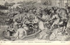 CPA Chateau De Cheverny Tapisserie Enlevement de la Belle Helene 