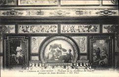 CPA Cheverny Plafond De La Chambre Du Roi Fresque de Jean Mosnier 