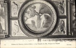 CPA Cheverny La Chambre Du Roi Fresques du plafond
