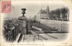 CPA Blois La Terrasse De I'Eveche Et La Vallee De La Loire