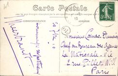 POSTAL Surroundings De Mondoubleau Castle de la VENDIMIA del cuadro total de Gaudiniere