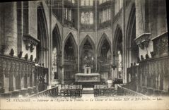 CPA Vendome Interieur De I'Eglise De La Trinite Le choeur et les stalles