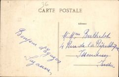 POSTAL detención de Eguzon de la VENDIMIA y el lago