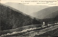 CPA Bussang St Maurice Vue Prise Du Rouge Gazon Ballon d'Alsace Ballon de Servance Le Cresson
