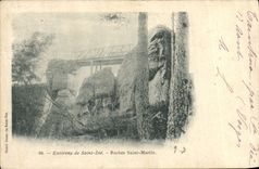 CPA Environs De Saint Die Roches Saint Martin