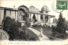 VINTAGE POSTCARD Vittel Coffee Of the Casino