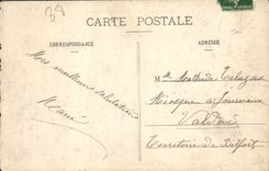 La POSTAL Epinal de la VENDIMIA el puente de Carnot tiene vuelo Doiseau