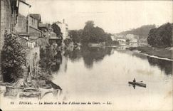 CPA Epinal La Mosell Et Le Rue Alsace Vues Du Cours