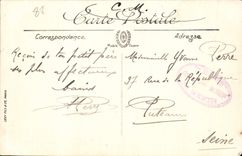 POSTAL Epinal Mosell de la VENDIMIA y la calle Alsacia vista del curso