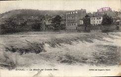 POSTAL Epinal de la VENDIMIA el Mosela por el agua grande