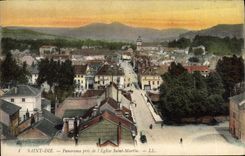 CPA Saint Die panorama Pris De I'Eglise Saitn Martin