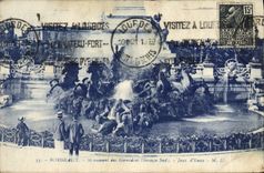CPA Bordeaux Monument Des Girondins Jeux d'eaux