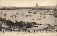 VINTAGE POSTCARD Bordeaux Panorama Of the Roads