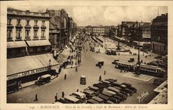 CPA Bordeaux Place De La Comedie Cafe De Bordeaux Allees de Tourny