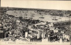 CPA Bordeaux Panorama Et La Gironde