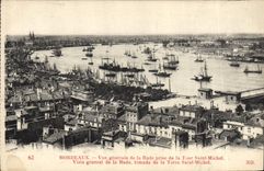 CPA Bordeaux Vue Generale De La Rade Prise De La tour St Michel