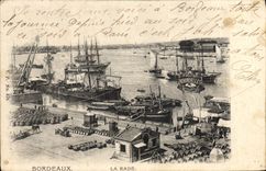 CPA Bordeaux La Rade Bateaux