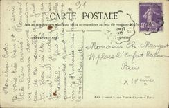 CPA Grand Bourg Le Coubent Statue De St Jean Baptiste