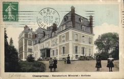 CPA Champrosay Sanatorium Minoret Arrivee