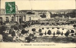 VINTAGE POSTCARD Versailles Floor Of the Large Orangery Of the Park
