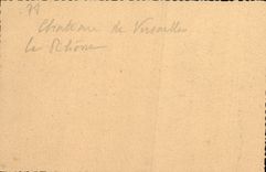 VINTAGE POSTCARD Park Of Versailles Castle the Rhone