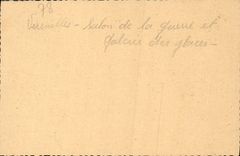 VINTAGE POSTCARD Versailles the Castle Living room Of Diane and gallery of the ices